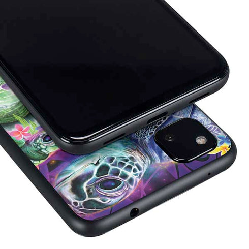 Rainbow Sea Turtles by Sheena Pike Google Pixel 4a Skin